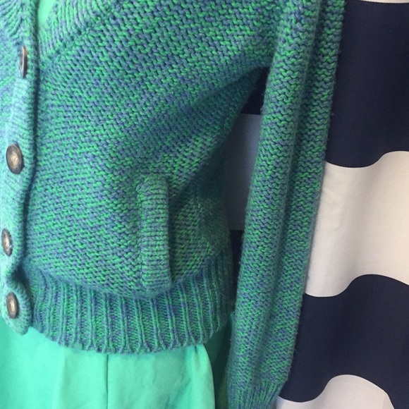 American Eagle Green & Blue Sweater - Picture 4 of 5